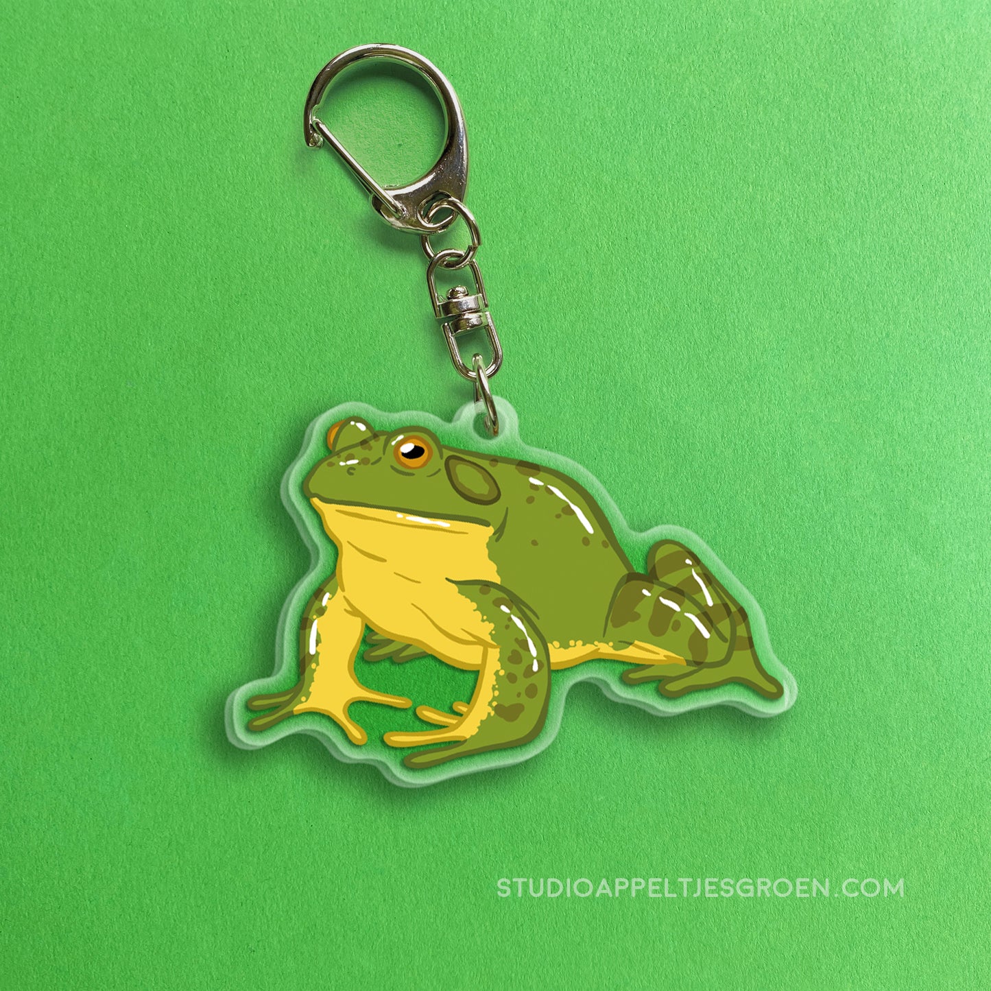 Acrylic charm | American Bullfrog