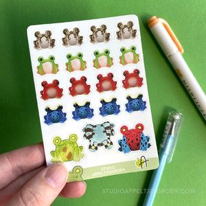 Sticker sheet | Frog family