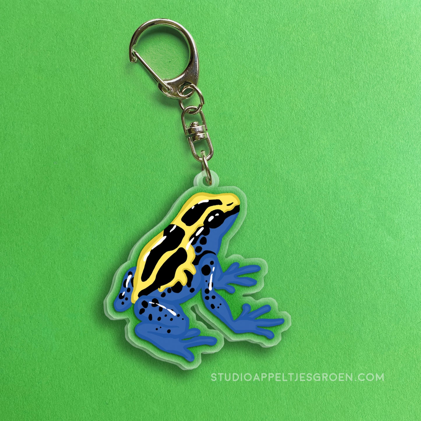 Acrylic charm | Dyeing poison dart frog