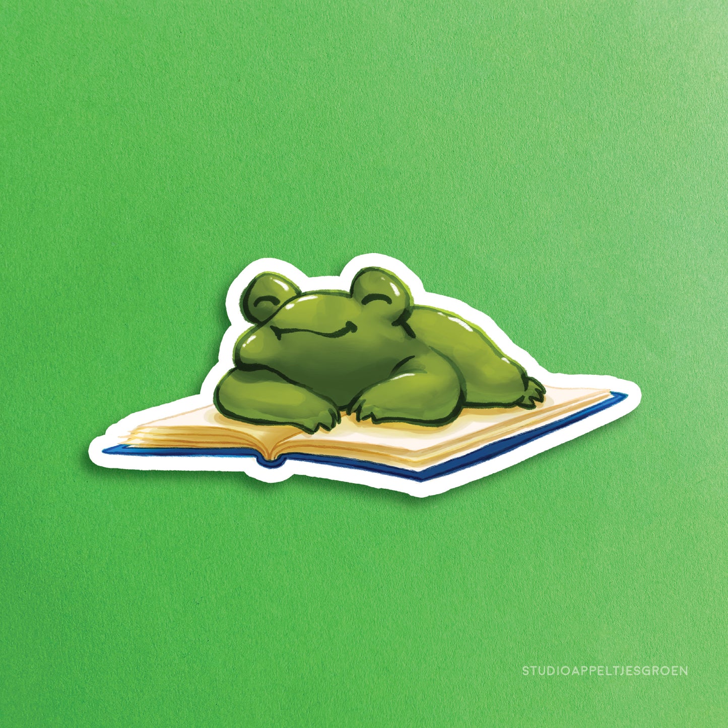 Vinyl sticker | Sleepy reading