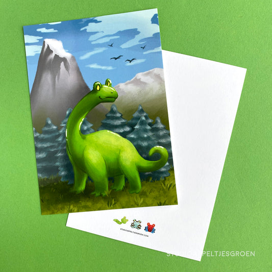 Postcard | Dinosaur frog