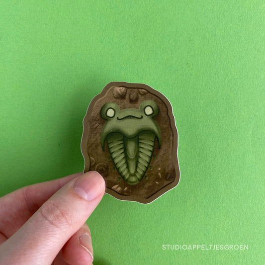 Vinyl sticker | Fossil frog
