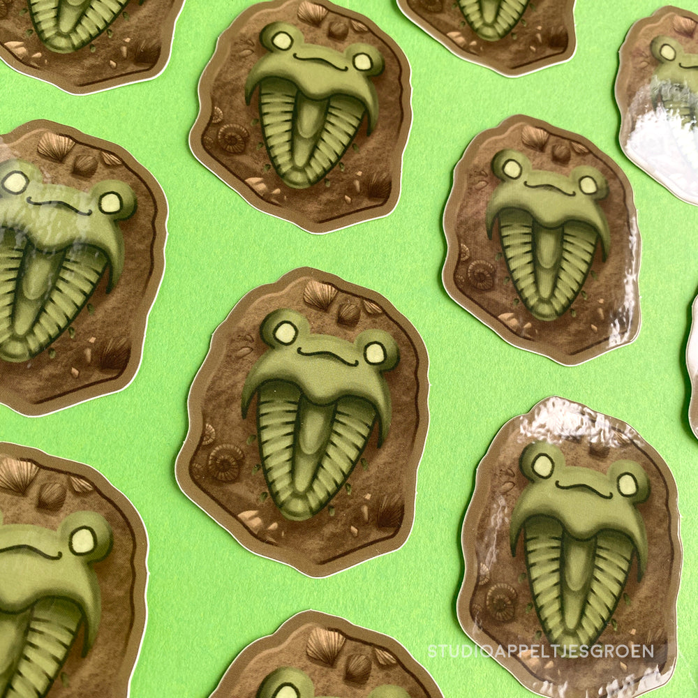 Vinyl sticker | Fossil frog