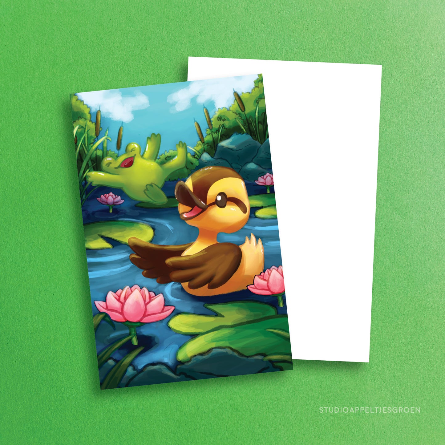 Postcard | Duck pond
