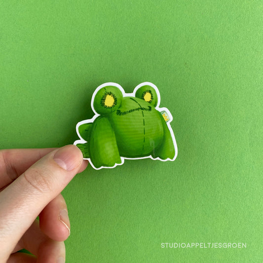 Vinyl sticker | Frog plush