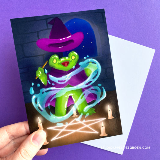 Postcard | Witch craft frog