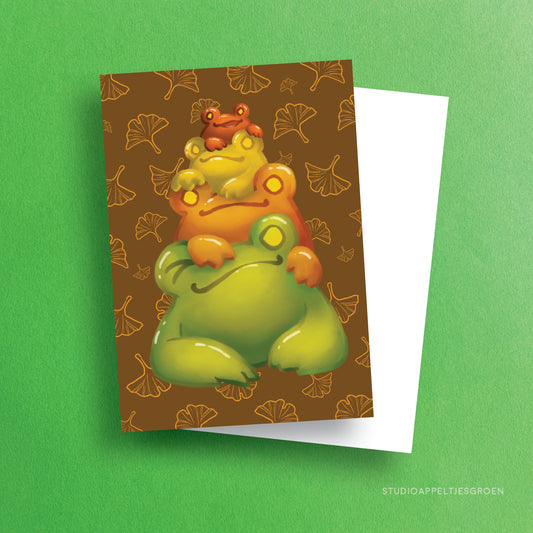 Postcard | Frog stack