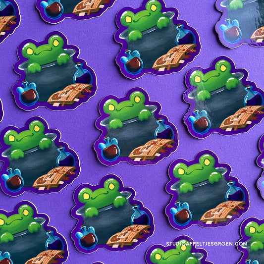 Vinyl sticker | Cauldron frog