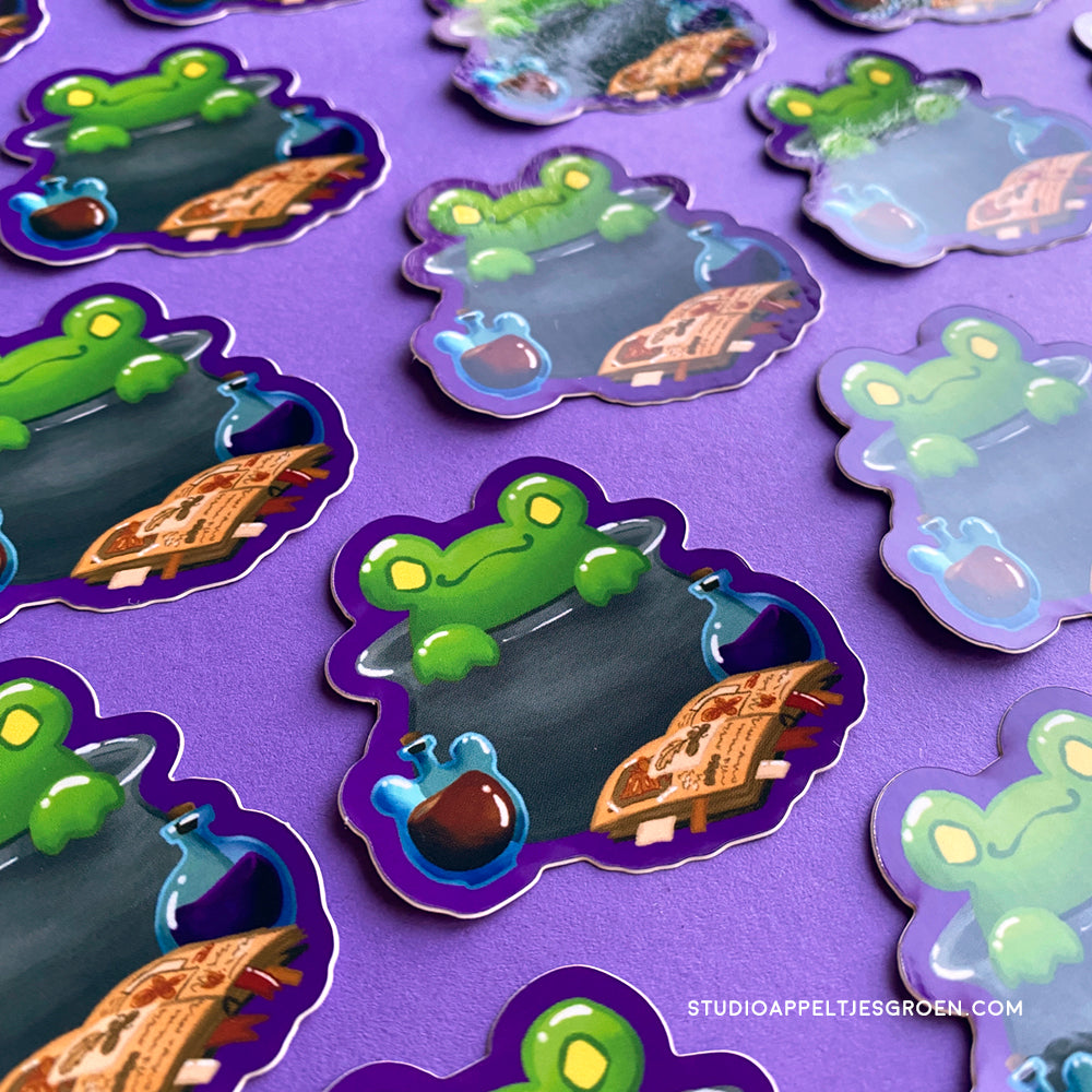 Vinyl sticker | Cauldron frog