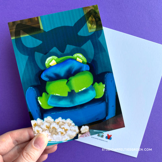 Postcard | Scary movie frog