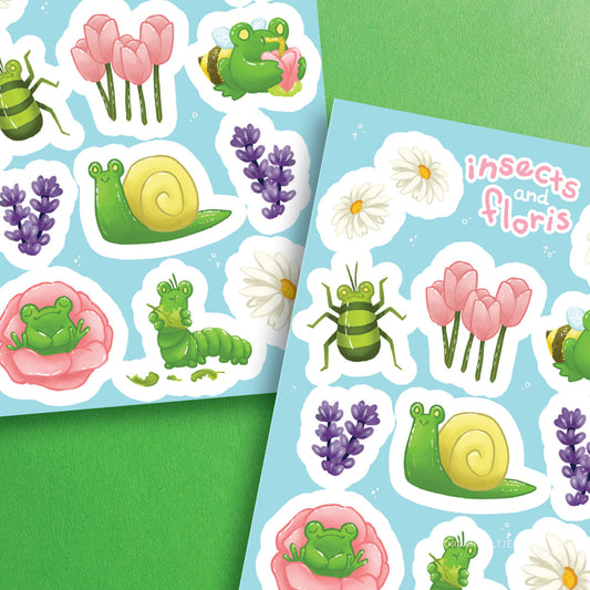 Sticker sheet | Insects with Floris