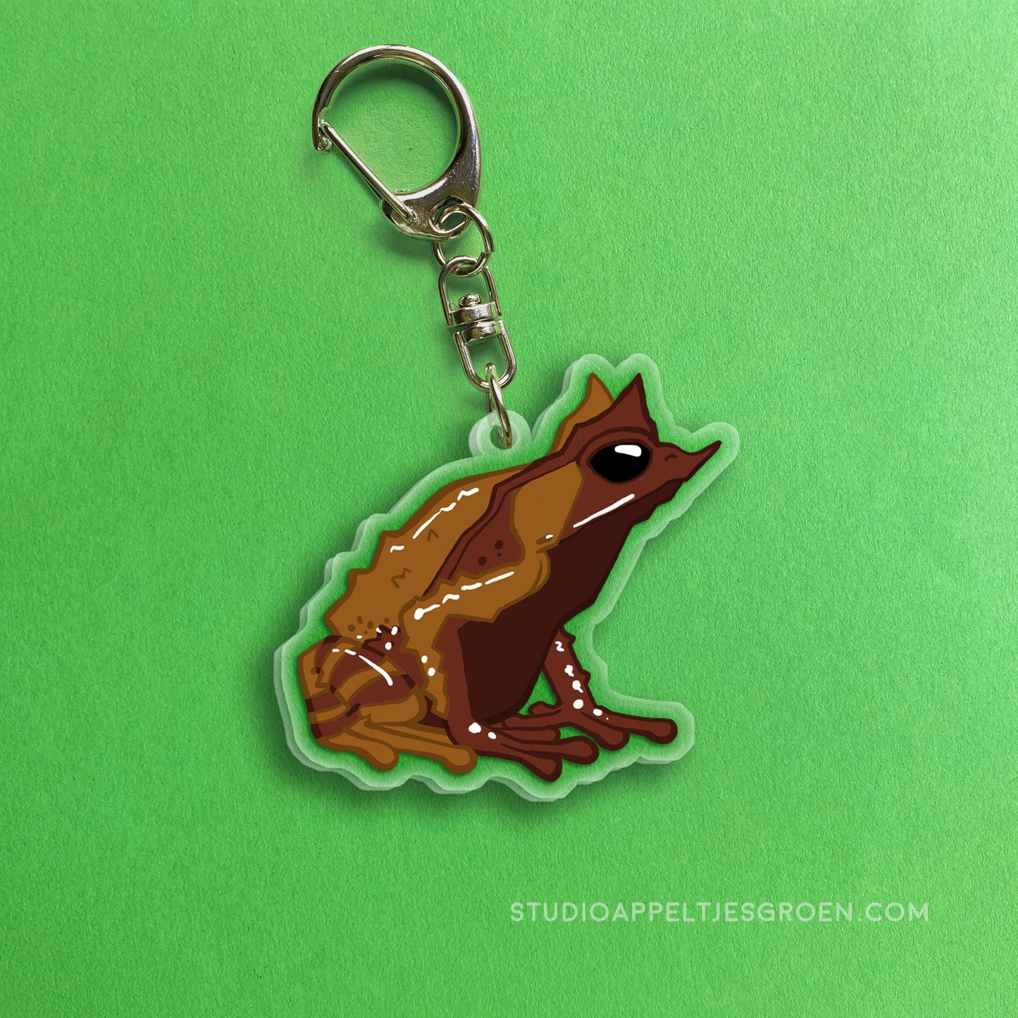 Acrylic charm | Long-nosed horned frog