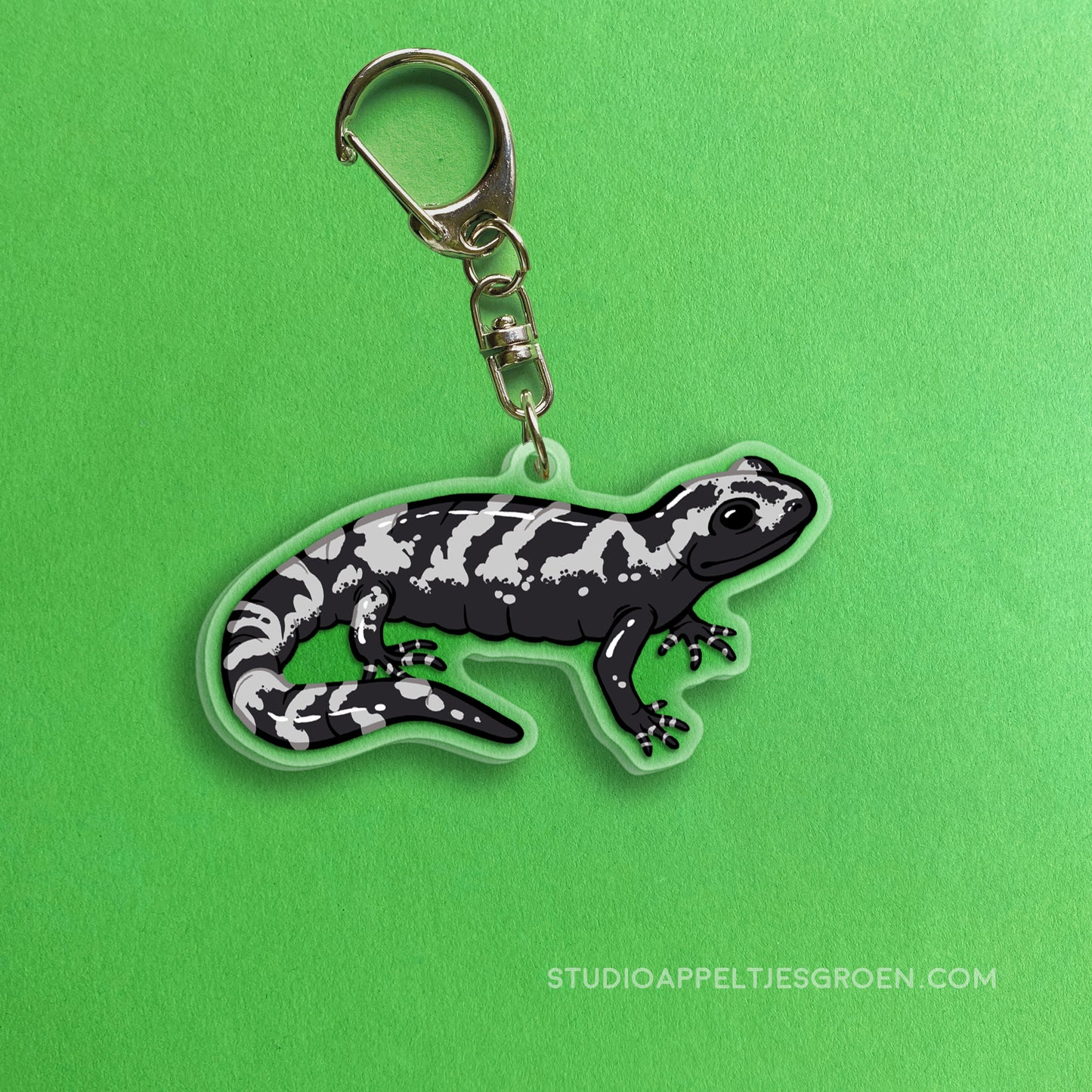 Acrylic charm | Marbled Salamander