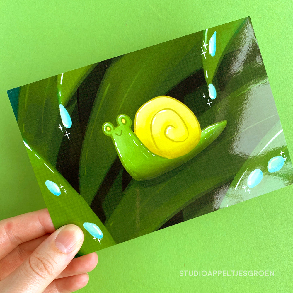Postcard | Snail frog