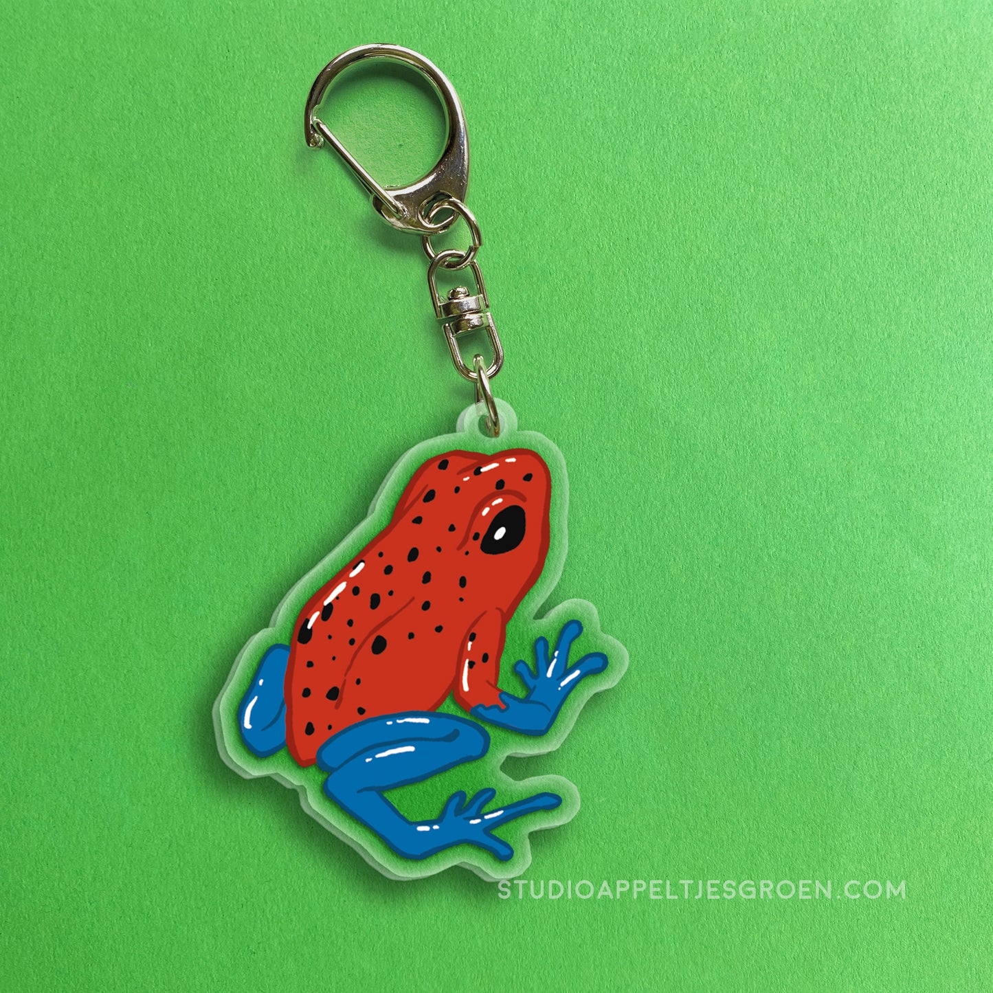Acrylic charm | Strawberry poison dart frog