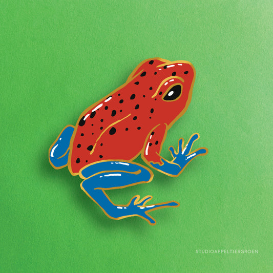 Enamel pin | Strawberry Poison Dart Frog