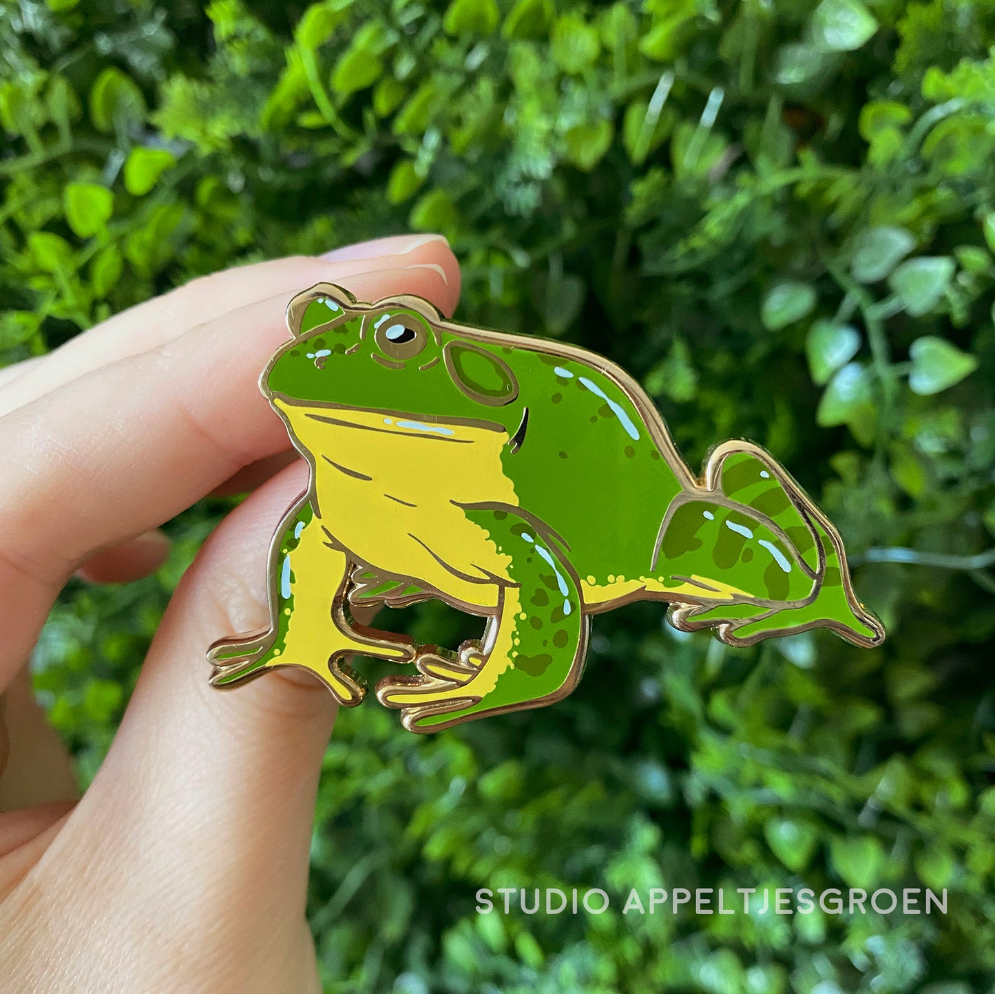 Enamel pin | American Bull frog