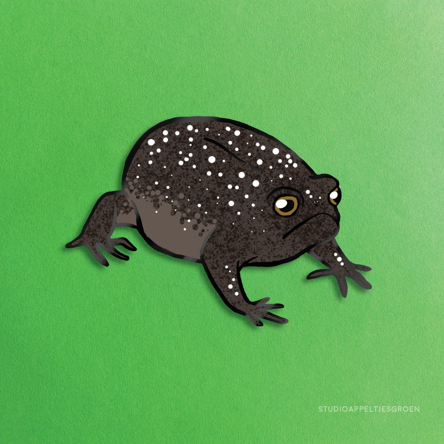 Enamel pin | Black Rain Frog