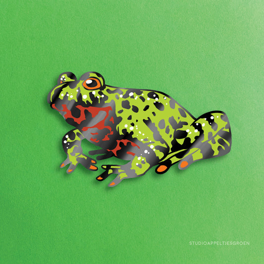 Enamel pin | Fire-bellied toad