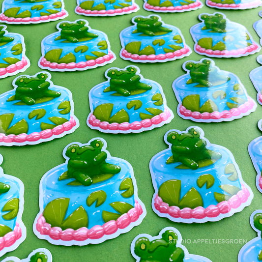 Vinyl sticker | Froggy cake