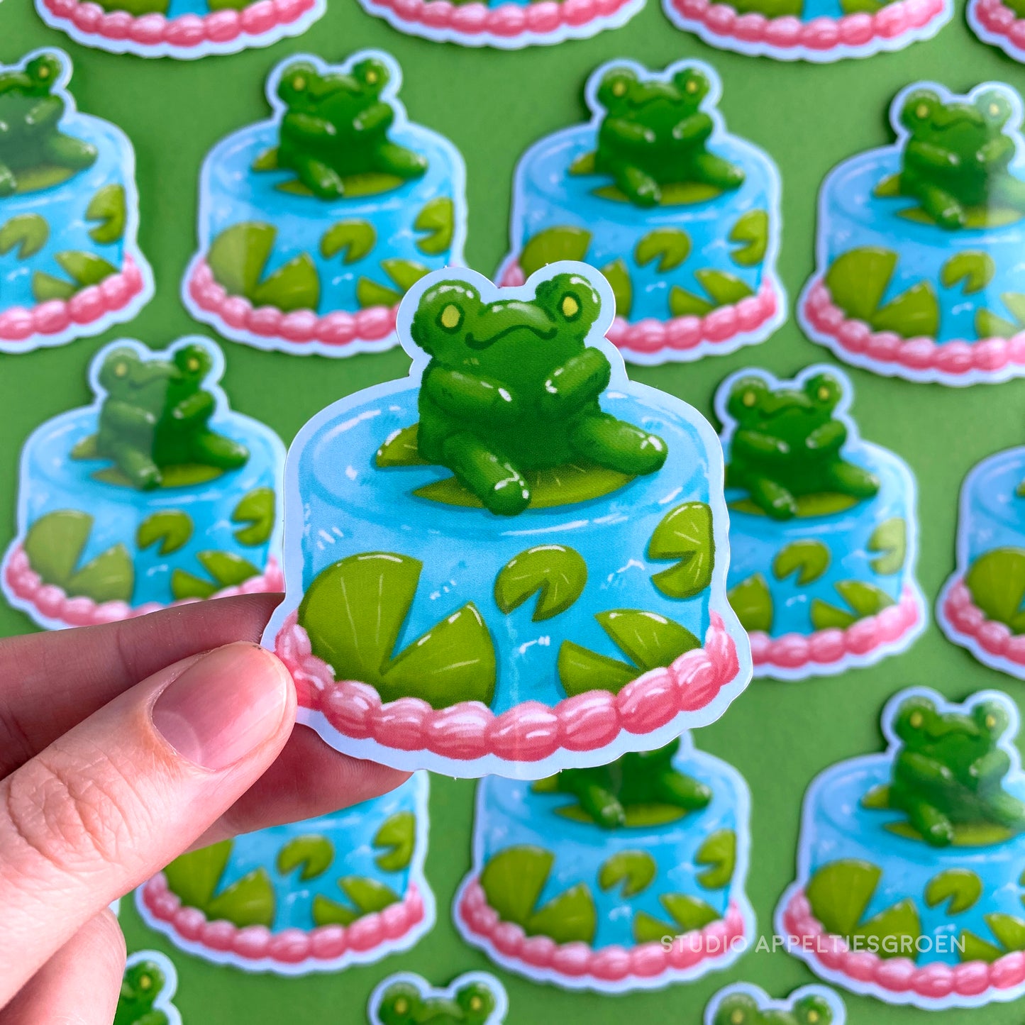 Vinyl sticker | Froggy cake