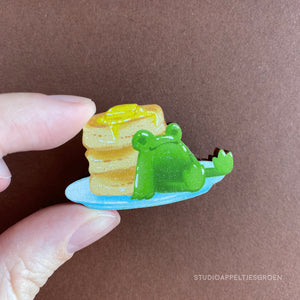 Frog Mail | Pancakes Wood pin