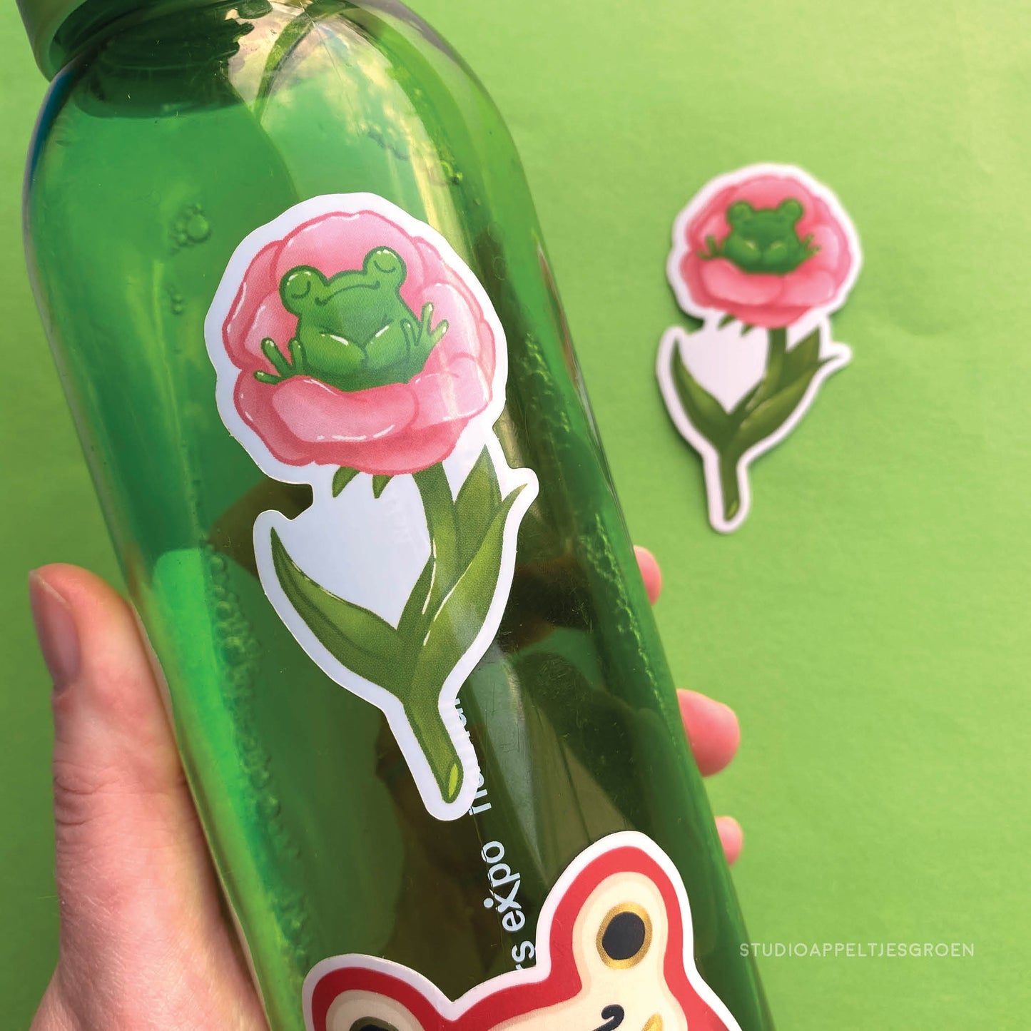 Vinyl sticker | Flower nap frog