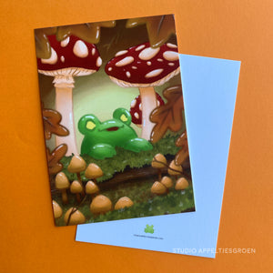 Frog Mail | Mushrooms Postcard