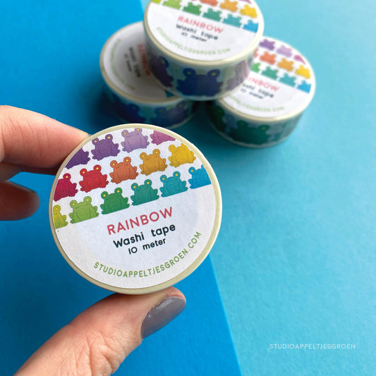 Washi tape | Rainbow frog