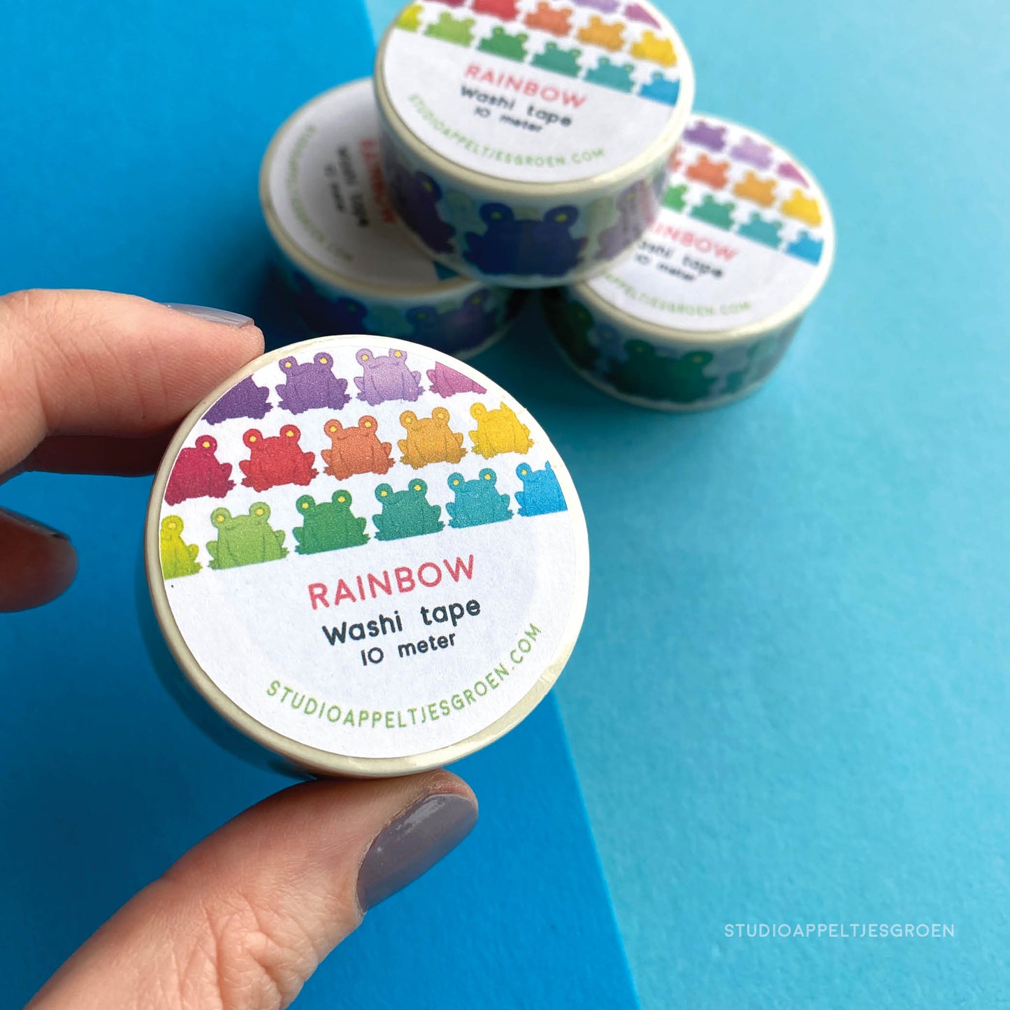 Washi tape | Rainbow frog