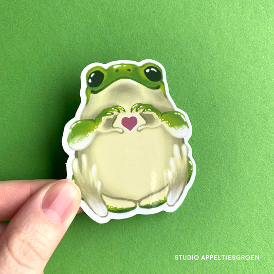 Vinyl sticker | I love frogs