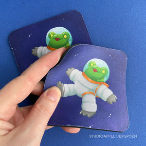 Floris the Frog | Astronaut coaster