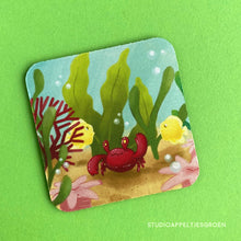 Load image into Gallery viewer, Floris the Frog | Crab coaster
