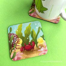 Load image into Gallery viewer, Floris the Frog | Crab coaster
