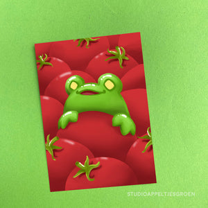 Floris the Frog | Tomato frog Postcard