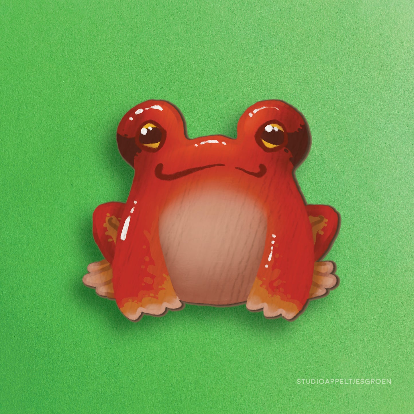 Wood pin | Tomato frog