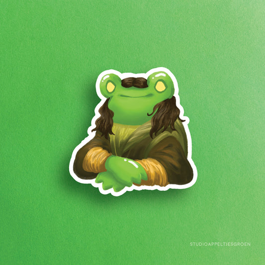 Vinyl sticker | Mona Lisa Frog