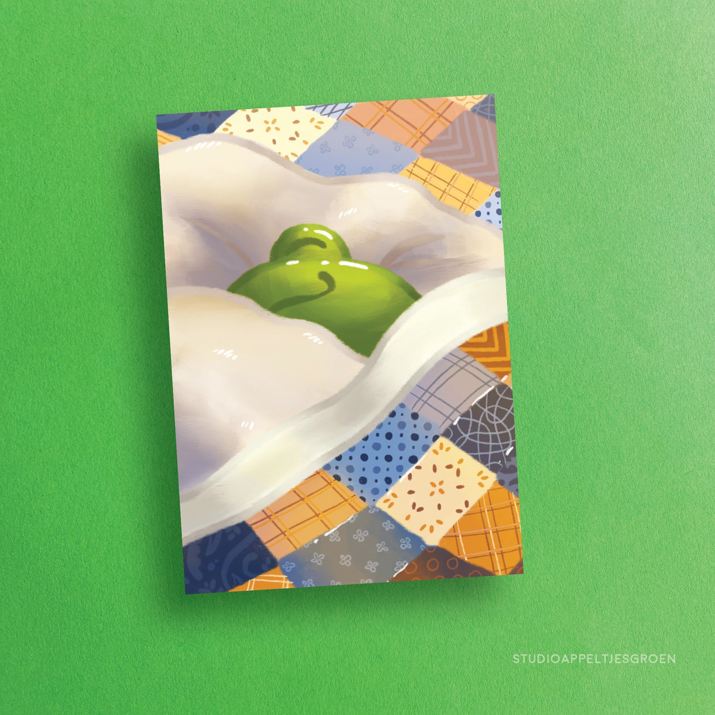 Postcard | Sleepy frog