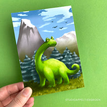 Load image into Gallery viewer, Frog Mail | Dinosaurs Postcard
