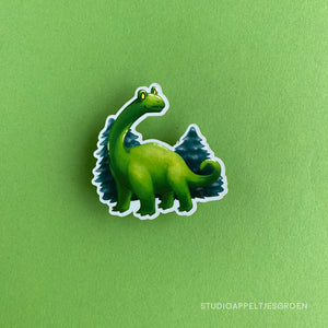 Floris the Frog | Dinosaur Vinyl Sticker