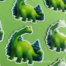 Load image into Gallery viewer, Floris the Frog | Dinosaur Vinyl Sticker
