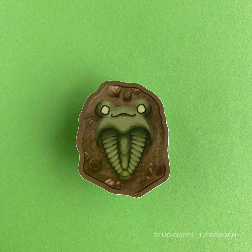 Floris the Frog | Trilobite Vinyl Sticker