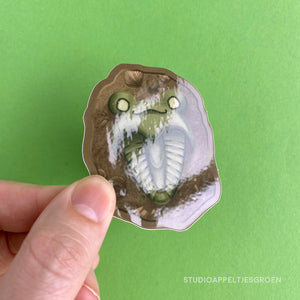 Floris the Frog | Fossil Vinyl Sticker