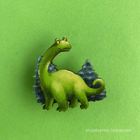Wood pin | Dinosaur frog