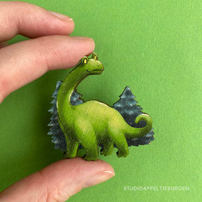 Wood pin | Dinosaur frog