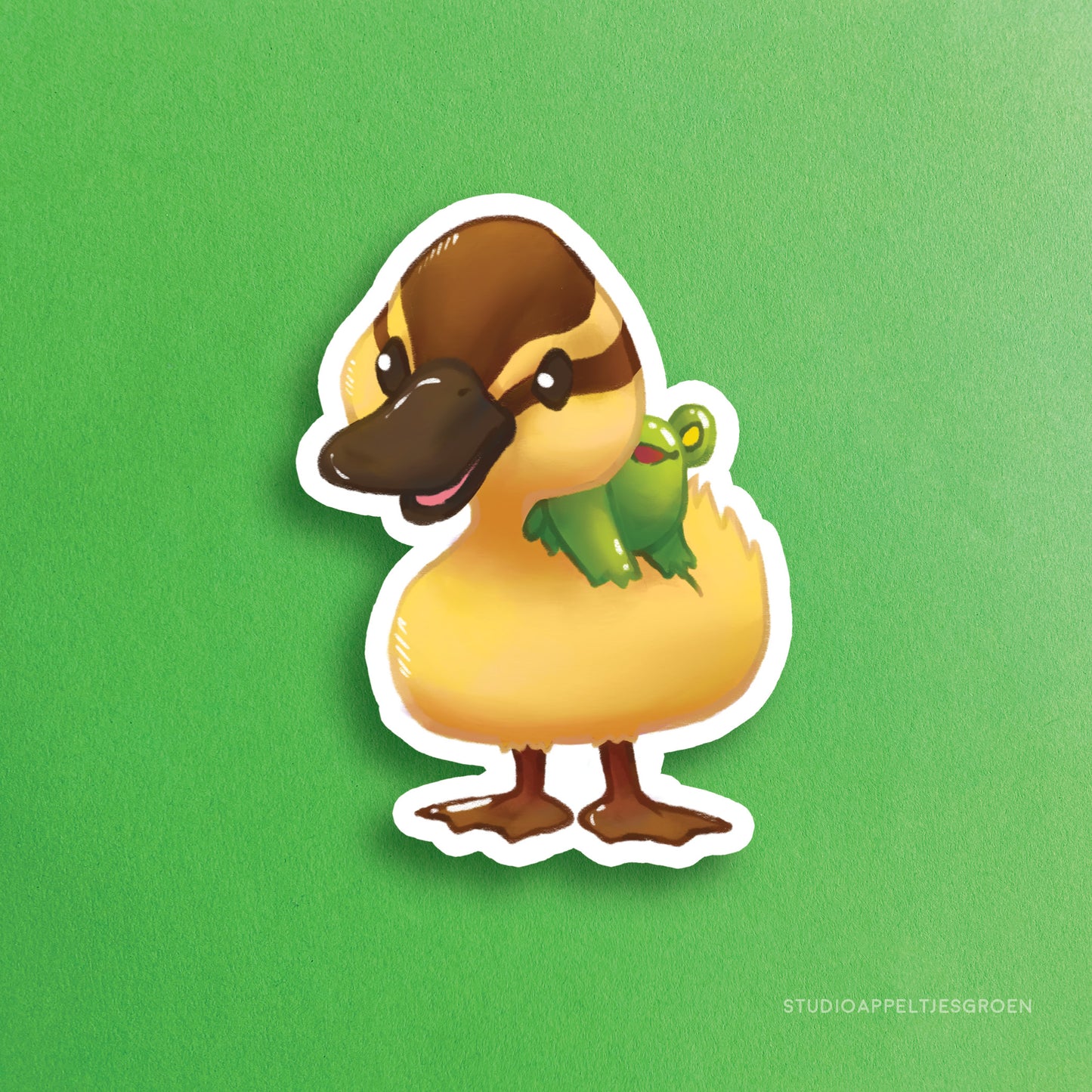 Vinyl sticker | Frog and Duck