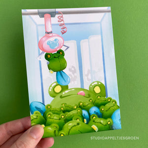 Frog Mail | Arcade Claw Game Postcard