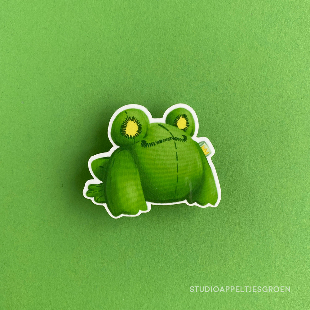 Vinyl sticker | Frog plush