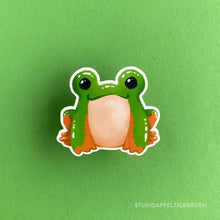 Load image into Gallery viewer, Floris the Frog | Morelet&#39;s tree frog Vinyl Sticker
