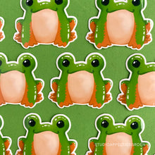 Load image into Gallery viewer, Floris the Frog | Morelet&#39;s tree frog Vinyl Sticker
